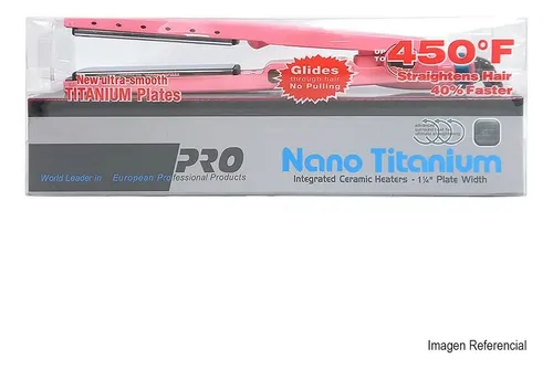 Plancha Pelo Nano Titanium Rosa Digital 250°c Pro Color Violeta