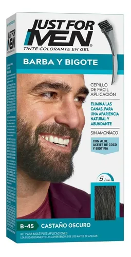 Tintura en Gel Just For Men Barba y Bigote Castaño Oscuro 28ml