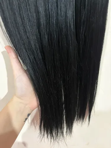 Cortinas De Pelo: Cabello Sintetico Premium Extensiones Negro 1 Lacio