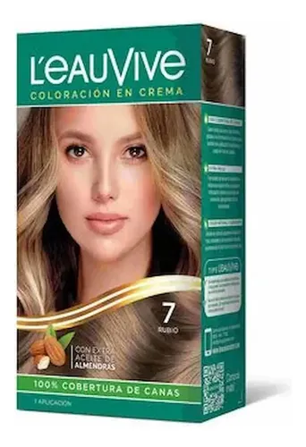 L’eau Vive Kit Tintura Coloración En Crema Tono 7 Rubio