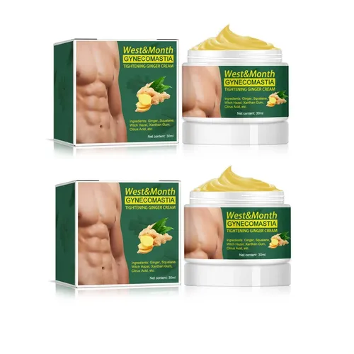 Crema De Jengibre Para Reafirmar La Ginecomastia, 2 Unidades
