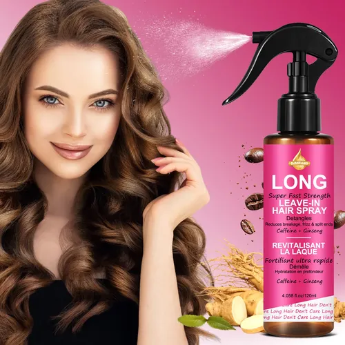 Spray Sin Enjuague Para Realzar Brillo Nutrir Cabello 120 Ml