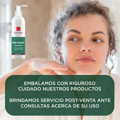 Gel De Limpieza Facial Lidherma Matt Balance Piel Grasa