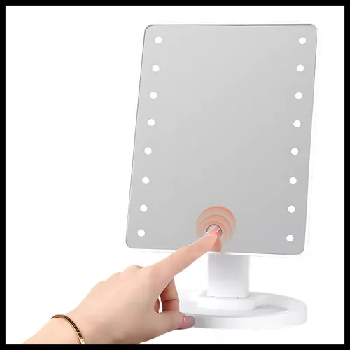Espejo Maquillaje Con Luz Led Fría Pantalla Táctil Touch De