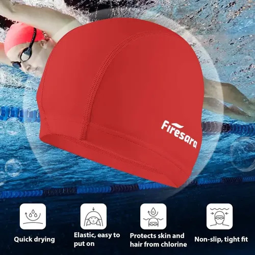 Gorro De Natación De Tela Firesara, Gorro De Natación De …