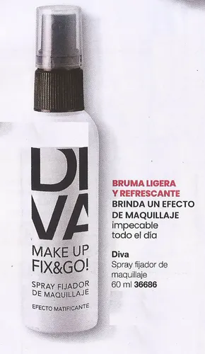 Gigot Diva Fijador De Maquillaje 60 Ml. Larga Duracion