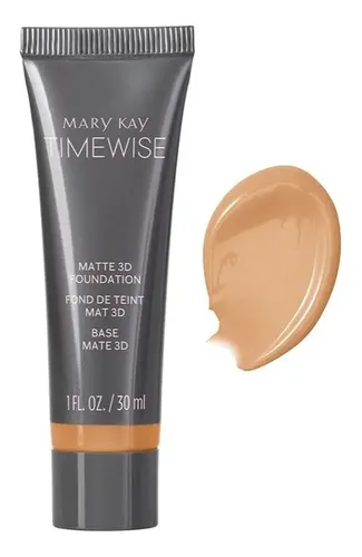 Base De Maquillaje Larga Duración Time Wise 3 D Mary Kay Tono Beige C130