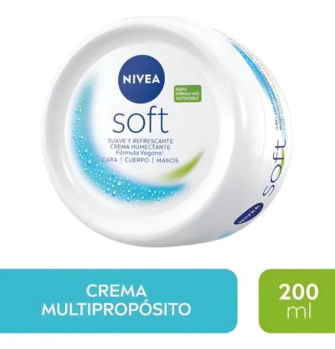 Nivea Facial Crema Soft Hidratante Todo Tipo De Piel 200ml