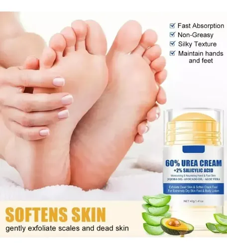 Crema Para Pies Con 60% De Urea Más 2% De Ácido Salicílico 2