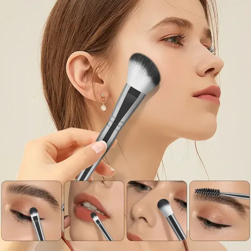 Set De 45 Brochas De Maquillaje + Cintas Para El Pelo