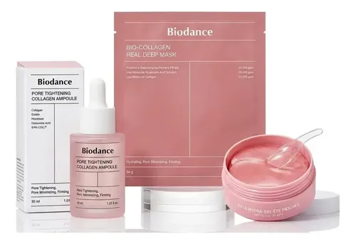 Kit Skincare Coreano Parches Mascarilla Serum Biodance Colág