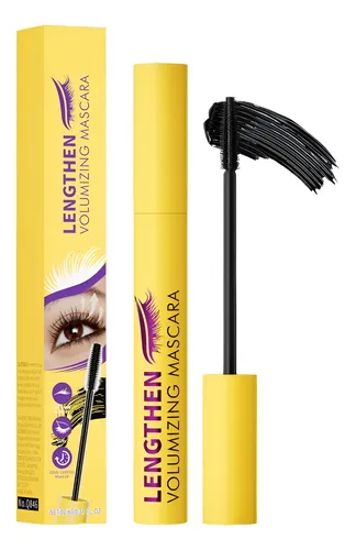 Maquillaje De Pestañas Máscara Voluminizadora Efecto Rizado Negro