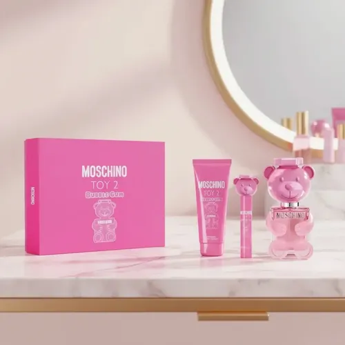 Perfume Moschino Toy 2 Bubble Gum Edt Para Mujer 3pz Set