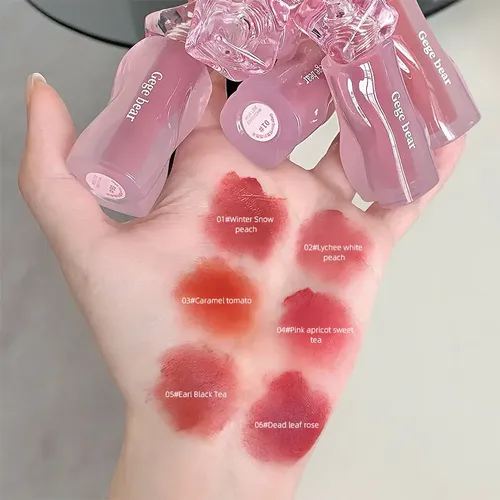 Gege Bear Labial Crema Terciopelo Tono Tomate Rojo 01