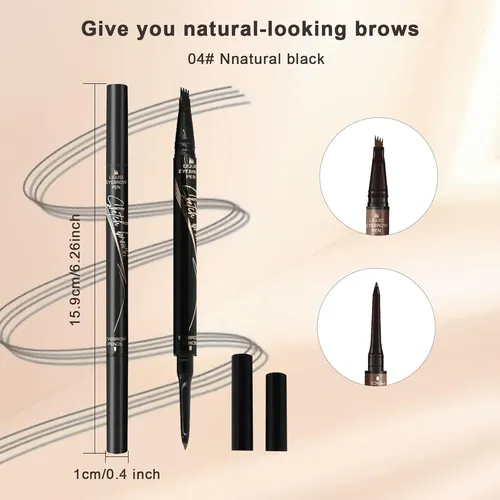 Lápiz Microblading Cejas Profesional Negro 3d