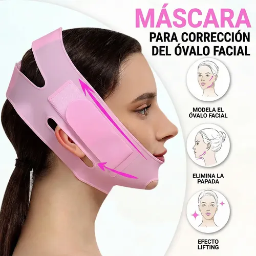 Mascarilla Faja Lifting Facial Complemento Belleza Diario