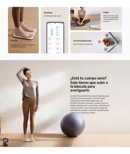 Balanza Digital Xiaomi Scale S400 Bluetooth Hasta 150kg