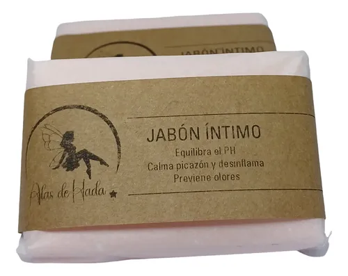 Jabón Artesanal Alas De Hada Higiene Íntima Calendula 2x100g