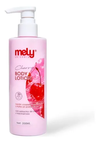 Loción Corporal Hidratante Niacinamida Cereza 200ml Mely Cherry Cereza