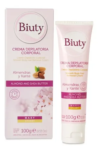 Crema Depilatoria Corporal Biuty 100 ml Dermatológicamente Testeada
