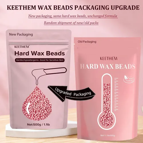 Cera Dura Keethem Para Depilación En Casa (rose) 1.08 Lb