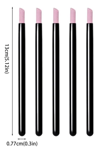 Lima De Cuarzo Para Uñas – 5 Piezas Para Cutículas Y Gel Uv Black  5pcs