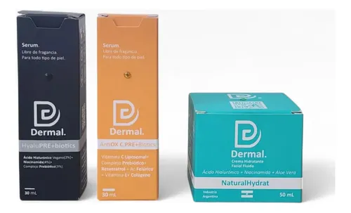 Kit Rutina Doble Serum+crema Retinol/hialurónico/vitamina C Hyaluprebiotics Hialurónico-niacinamida
