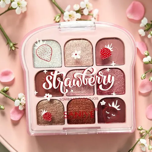 Paleta Sombras Saniye 9 Tonos Alta Pigmentación Moda