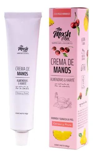 Crema De Manos Vegana Piel Normal Cereza Y Anana 50gr