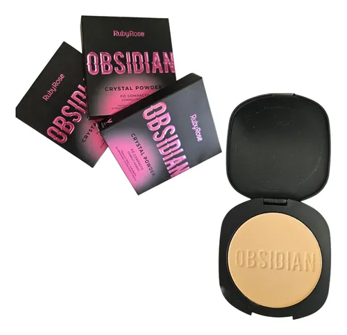 Polvo Compacto Rostro Obsidian Ruby Rose Efecto Filtro
