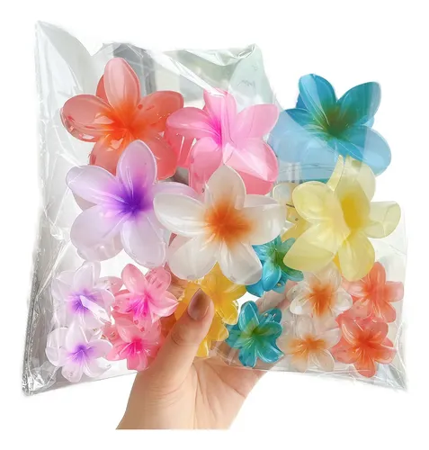 Pack Ganchos Flor Plástica Para El Pelo 18 Pieces