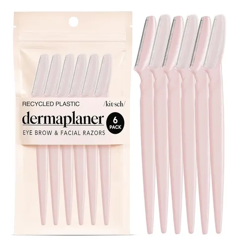 Kit 6 Cuchillas Dermaplane Facial Exfoliante Rosa