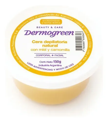 Cera Depilatoria Natural C/ Miel Y Camomilla Bandeja X800g