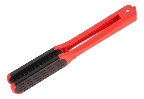 Cepillo Para Alisar El Cabello Con Pinza, Alisador, Peinado