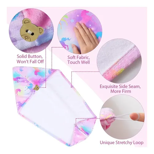 Gorro De Secado Para Niños Arcoíris Grueso Y Absorbente[u]