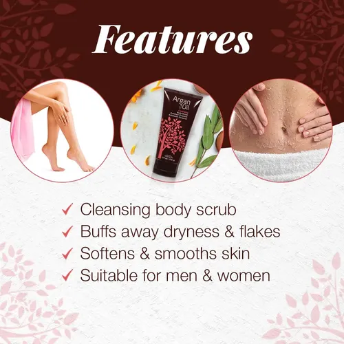 Exfoliante Corporal Body Drench Con Aceite De Argán, 180 Ml