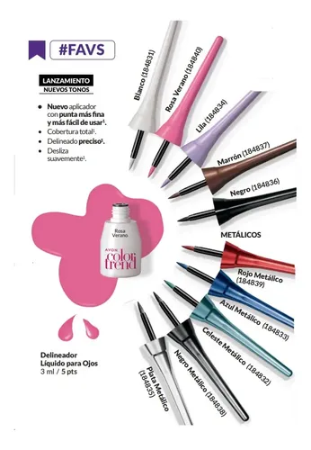 Avon Delineador Líquido Color Trend – Punta Fina – Tati