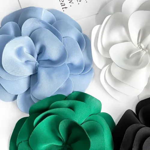 Accesorios Para Cabello Con Flor En Tamaño Grande, 3d, Nuevo