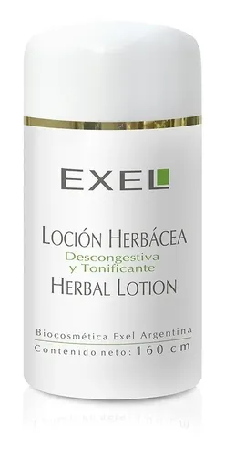 Locion Herbacea Descongestiva Y Tonificante Exel 150ml Momento de aplicación Día/Noche Tipo de piel Todo tipo