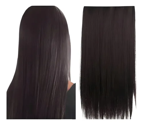 Extensiones Con Clip Cortina De Cabello Orgánica Taurina 666 Color #6