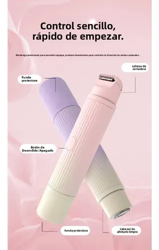 Afeitadora Eléctrica De Doble Cabezal For Mujer, Zona Íntima