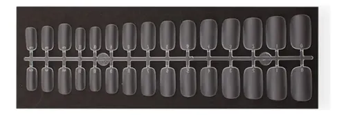 Tips Soft Gel Caja X300 Prelimadas Matte Marca Mely Premium