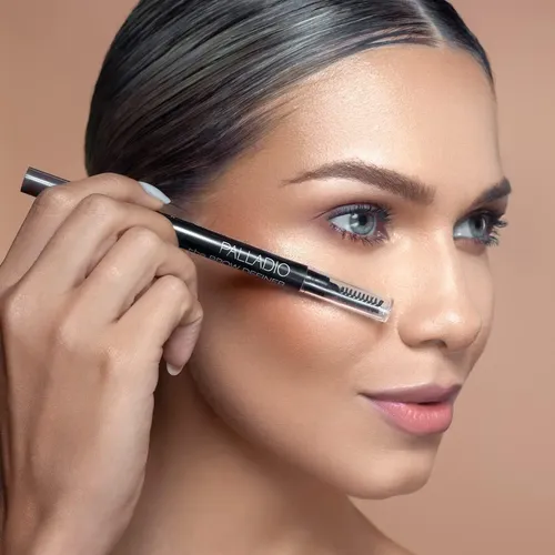 Lápiz Retráctil Definidor De Cejas Palladio Grisáceo
