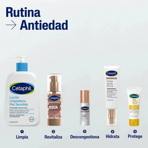 Crema de Dia Antiedad Cetaphil Healthy Renew con FPS 30 x 50 Ml