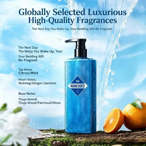 Johsahn Aquablue Body Wash For Men Deep Pore Cleansing,