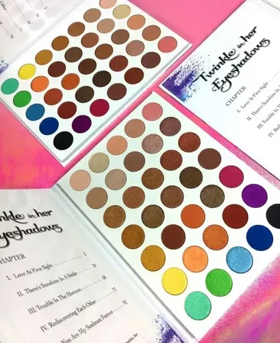 Paleta 35 Sombras Rude Cosmetics Twinkle In Her Book 1 Mate Brillante