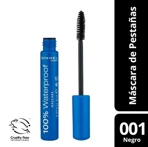 Máscara de pestañas Rimmel 100% Waterproof