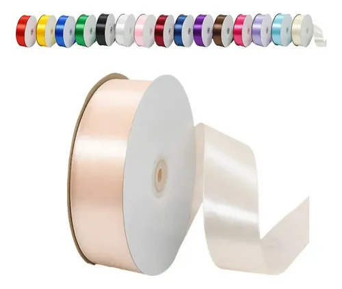 1 Rollo De Cinta Satinada De 4 Cm De Ancho Y 91 M De Longitu