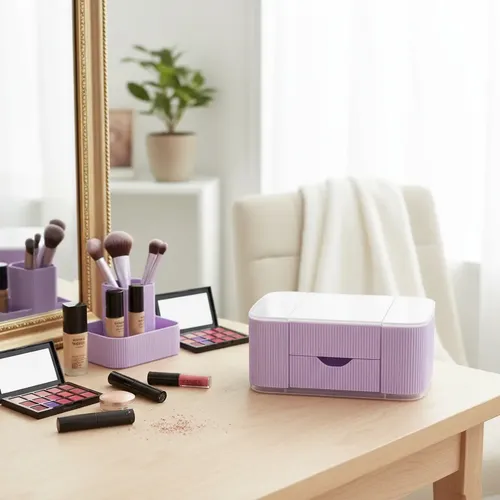 Organizador Maquillaje Cremas Escritorio Oficina Cajon Deco