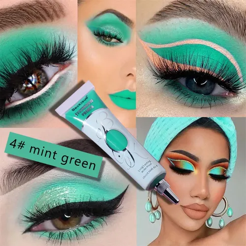 Crema Base De Maquillaje Facial Y Sombra De Ojos De Larga D